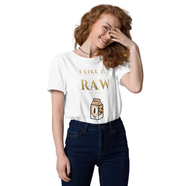 "I Like It Raw" Unisex Organic Cotton T-Shirt